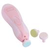 Baby Nail Trimmer, Fingernails Electric Grinding Polish Device Pink Safe Baby Nail Clippers Baby Nail File Kit with LED Light 6 Grinding Heads for Newborn Infant Toddler Kids view 3