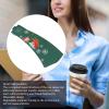 50PCS Coffee Cup Sleeves Festive Holiday Paper Hot Drink Holder Halloween Christmas Chocolate Cold Beverage Cup Sleeves Hot Drink Holder Paper Cup Sleeves (Green) view 2