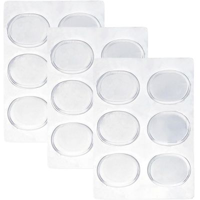 18 Pcs Silicone Gel Blister Shoe Pads Heel Gel Stickers Shoe Insert Sticky Pads Heel Cushion Inserts for Loose Shoe Foot Pain