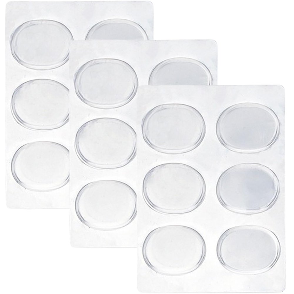 18 Pcs Silicone Gel Blister Shoe Pads Heel Gel Stickers Shoe Insert Sticky Pads Heel Cushion Inserts for Loose Shoe Foot Pain