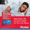 Tylenol Nighttime Cold & Flu Multi-Symptom Liquid Gels, Adult Cold & Flu Relief Medicine, Pain Reliever & Fever Reducer + Cough Suppressant & Antihistamine, 24 ct view 3