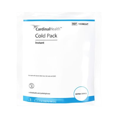 Cardinal Health Instant Cold Pack, X-Small, 5 x 5.5IN, Bulk, Case of 50