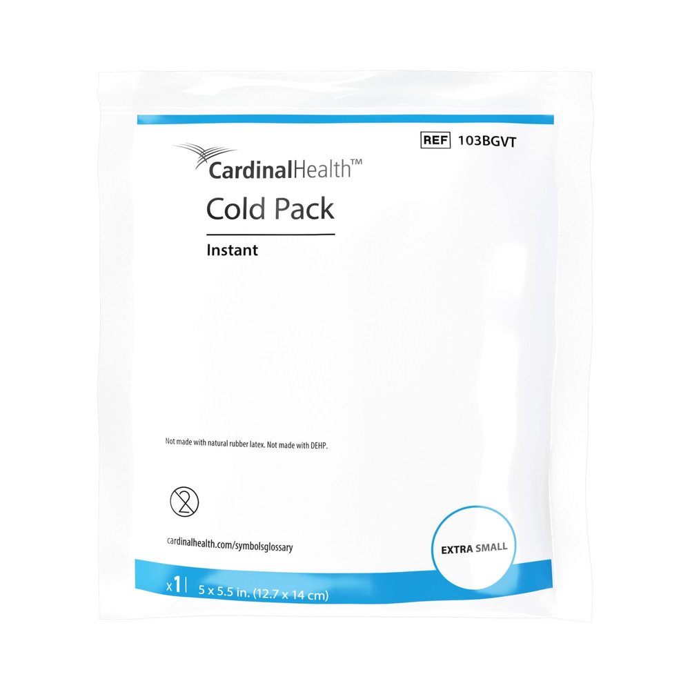 Cardinal Health Instant Cold Pack, X-Small, 5 x 5.5IN, Bulk, Case of 50