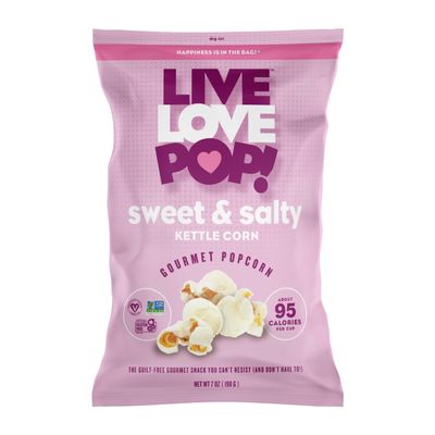 Live Love Pop Sweet & Salty Kettle Corn 7oz (12 Pack)