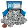 Hershys Kisses Silver Foiled Classic Milk Chocolate - 4 Pounds approx 400 pieces of Chocolate Candy Individually Wrapped - Ideal for Snacking and Sharing wit Family & Friends - Halloween Candy, Bulk Candy Individually Wrapped, Chocolate Candy Ideal f view 1