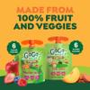 GoGo squeeZ No Sugar Added Organic Fruit & veggieZ Applesauce and Puree Variety Pack, Pedal Peach and Boulder Berry, 3.2 oz Pouches (Pack of 12), Fruit Snacks for Kids, Gluten Free, Nut Free, Recloseable Cap, BPA Free view 2