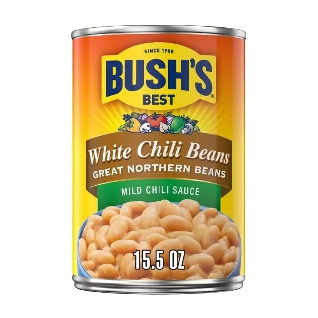 Best Great Northern Beans in Mild White Chili Sauce - 15.5oz (Pack of 12)