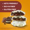 Atkins Keto Cookies & Crme Clusters, Gluten Free, High Fiber, Low Carb, Keto Friendly, 8 Count view 3