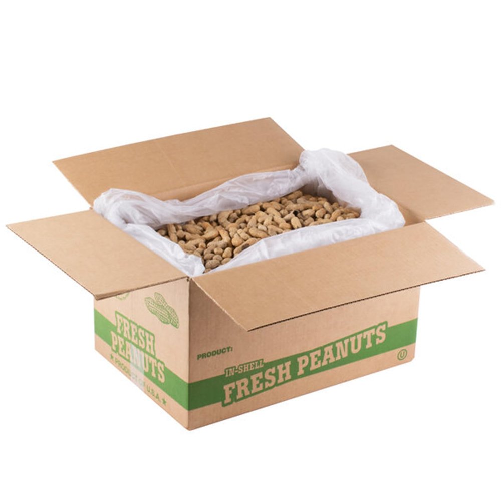 Hampton Farms Roasted Unsalted in-Shell Peanuts 25 lb. WS-113PNUT20270-NF