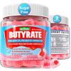 Butyrate Gummies with Probiotic + Prebiotic + Postbiotic, Omega-3 500mg,9 Billion CFU Probiotics with Fiber, Calcium & Magnesium, Inulin,Psyllium Husk for Digestive Health,Bloating Support,Sugar Free view 1