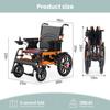 25 Miles All Terrain Electric Wheelchairs for Adults,20" Seat Width Compact Portable Motorized Wheelchair for Seniors,Intelligent Folding Power Wheelchair Travel Motorized Mobility Scooters view 2