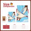Dwrepo Drawstring Christmas Gift Bags Flying Seagulls Xmas Gift Bags Burlap Xmas Candy Bags Reusable Christmas Wrapping Bags Xmas Party Favor Bags for Holiday Wrapping Presents Small view 3