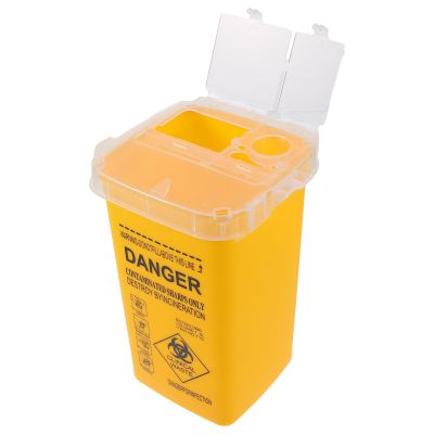 Blade Dispenser Case Disposable Blade Disposal Case Barber Shop Storage Bank Container for Used Blades Broken Cutter Devices Old Waste Blades Yellow/754