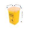 Blade Dispenser Case Disposable Blade Disposal Case Barber Shop Storage Bank Container for Used Blades Broken Cutter Devices Old Waste Blades Yellow/754 view 2