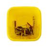 Blade Dispenser Case Disposable Blade Disposal Case Barber Shop Storage Bank Container for Used Blades Broken Cutter Devices Old Waste Blades Yellow/754 view 3