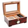 MidiLi Cigar Box,Holds 100 Cigars Portable Pine Cigar Cabinet Large Capacity Double Cigar Humidor Classic/985 view 2
