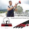 Window Cleaning Rod, Water-Fed Telescopic Brush Squeegee Water/Hose Window Cleaning Brush Equipment for Cleaning Photovoltaic and Solar Panels - 30ft (9m),35cmbrushhead-9M/30FT view 3