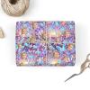 Faroishta Custom Happy Birthday Wrapping Paper with Photo Personalized Name Gift Wrap Paper Roll for Girls Baby Customize Your Own Text Wrapping Paper Baby Shower Birthday Party Gifts view 2