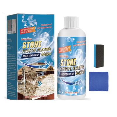 Stone Crystal Plating Agent, 100ml Stonework Polishing and Coating Agent, Stone Nano Crystal-Plating Agent, Stone polishing Compound Paving Stone Cleaner, Ceramic Tile Polish (1)