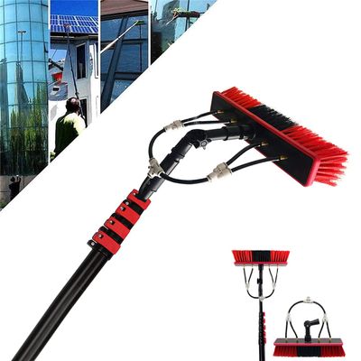 20ft Water Fed Window Cleaning Pole Conservatory Solar Panel High Reach Telescopic Extendable Extended Extension Brush Squeegee Equipment Hose Fed Kit Solar Panel Cleaning Brush an