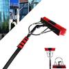 20ft Water Fed Window Cleaning Pole Conservatory Solar Panel High Reach Telescopic Extendable Extended Extension Brush Squeegee Equipment Hose Fed Kit Solar Panel Cleaning Brush an view 1
