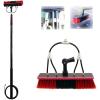 Window Cleaning Brush Solar Panel, Window Cleaner Kit, Water/Hose Fed Pole, Extendable Cleaner Conservatory Roof Cleaning Tools/10M Rod/35cm Brush Head,35cmbrushhead-3.6M/12FT view 1