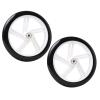 1 Pair 8inch Wheelchair Front Wheels Replacement, PU Wheelchair Wheels, Bearing: 8mm(5/16"), Solid Tires, Scooter Wheels, Wheelchair Accessories view 1