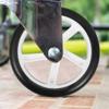 1 Pair 8inch Wheelchair Front Wheels Replacement, PU Wheelchair Wheels, Bearing: 8mm(5/16"), Solid Tires, Scooter Wheels, Wheelchair Accessories view 2