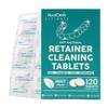 NuraClean Ultimate Retainer Cleaner Tablets  120 Count  Dental Pod, Braces, Mouthguard & Denture Cleaning  Fast-Acting, Daily Safe Formula  Freshens & Removes Stains view 1