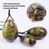 JRJRJ 3 pz/Set 100% giada Naturale Yoni Egg muscoloe rassodante igiene femminile massaggio Pietra uovo Donne Kegel esercizio -China-3 Eggs with Box view 3
