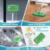 RuannoClean Reusable Mop Pads Compatible with Swiffer Sweeper Mop, Washable Wet Mop Pads Refills, Dry Sweeping Cloths, Microfiber Mops for Floor Cleaning -2 Pack view 3