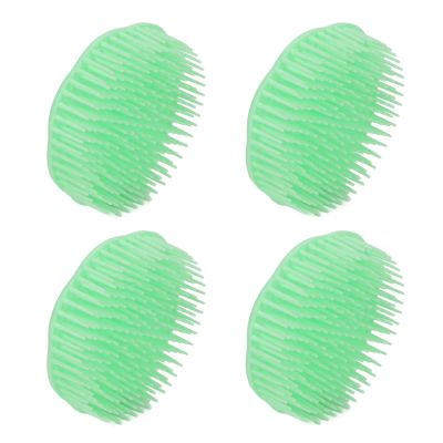 10pcs Hair Scalp Massager Shampoo Brush Cleaning Exfoliating Soft Scalp Scrubber for Adults Shower