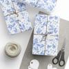 Wedding Hampton Blue Wrapping Paper Roll, 30" x 180" size, Hampton Blue Bird Wrapping Paper, Hampton Blue Wrapping Paper view 1