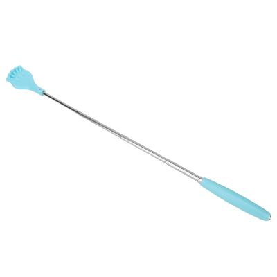Self Back Scratcher Stretchable Multifunctional Body Massager Cat Claw Style Cute Scratching Tool (Blue)