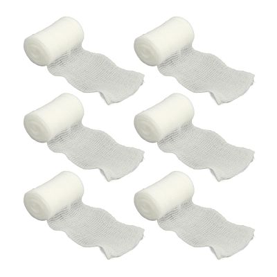 40 Pcs Aid Bandages Disposable Breathable Wound Mesh Gauze PBT Elastic Bandage Roll