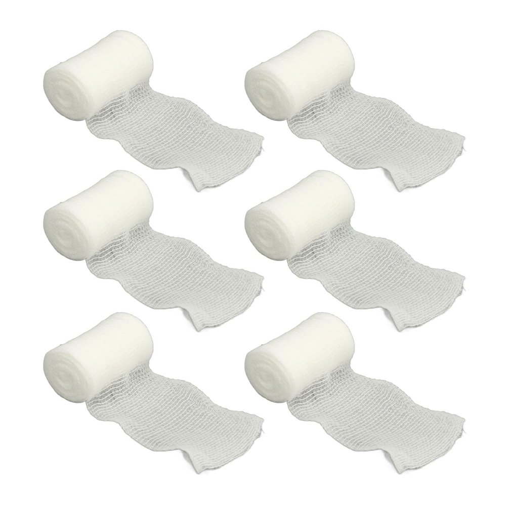 40 Pcs Aid Bandages Disposable Breathable Wound Mesh Gauze PBT Elastic Bandage Roll
