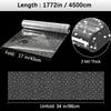 86CM x 100ft Extra Wave Point Wide Clear Cellophane Wrap Roll with Irregular White Dot, Transparent Thicker Cellophane Roll, Gift Baskets Wrap Cellophane Film for Treats, Gifts, Holiday, Christmas Wrapping(86cm folded into 43cm) (PS: Volume folding) view 2