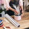 86CM x 100ft Extra Wave Point Wide Clear Cellophane Wrap Roll with Irregular White Dot, Transparent Thicker Cellophane Roll, Gift Baskets Wrap Cellophane Film for Treats, Gifts, Holiday, Christmas Wrapping(86cm folded into 43cm) (PS: Volume folding) view 4