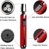 Three Jet Windproof Flame Lighter, Metal Extended Portable Candle Lighter, Refillable Butane Lighter, Adjustable High Power Torch Lighter, Suitable for Camping BBQ Kitchen Men's Gift(Blue) view 4