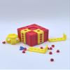 3.14" Width Annoying Gift Box, Prank Screw Box, 3D Printed, Hilarious Money Card Container (Blue Annoying Box with Middle Finger) view 2