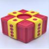 3.14" Width Annoying Gift Box, Prank Screw Box, 3D Printed, Hilarious Money Card Container (Blue Annoying Box with Middle Finger) view 3