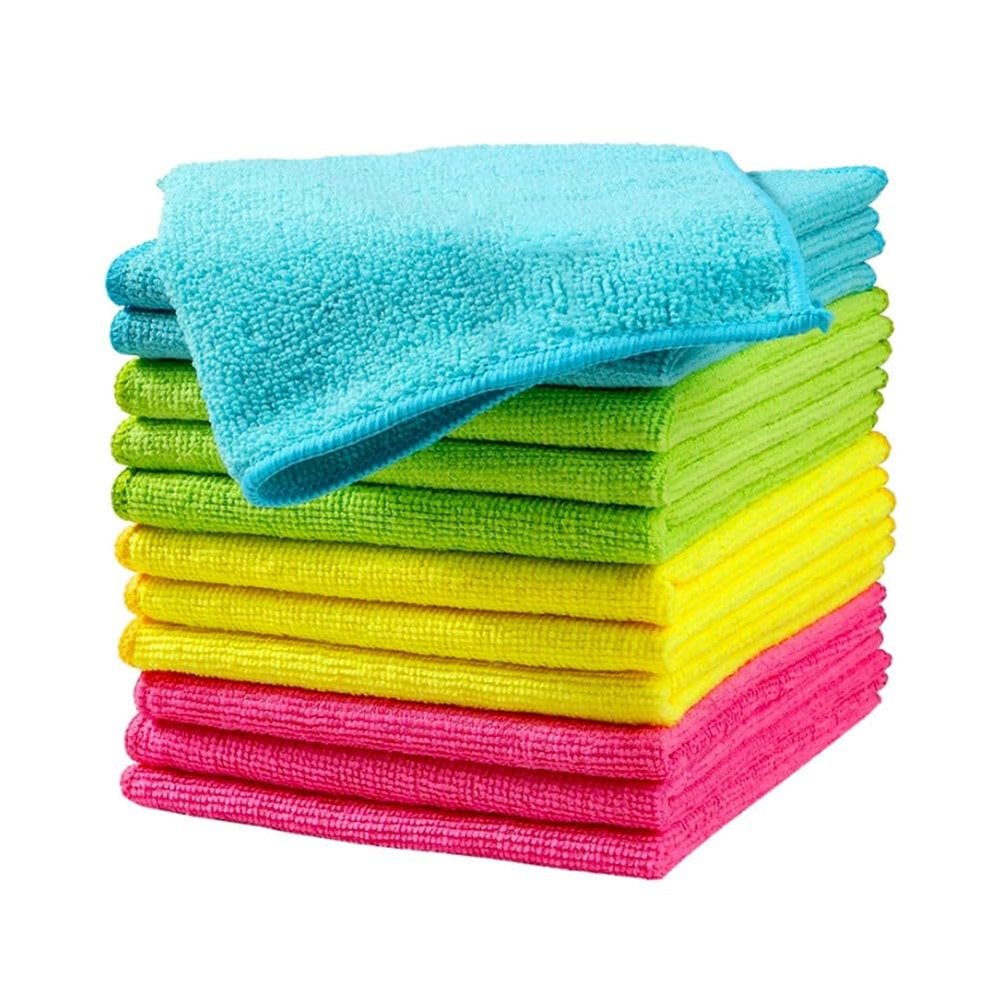 Microfiber Cleaning Cloths, Microfiber Kitchen Cleaning Cloths Multicolor Dish Cloths, Recycled PET Cleaning Rags, Multi Purpose Cleaning Cloth, Cleaning Rag, Cleaning Towels. Super Absorbent, Soft