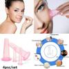 4 Pieces Facial Cupping Therapy Set Anti Cellulite, Silicone Vacuum Cupping Cups for Face and Eye Cupping Massage Manual Back Massagers (2 Small + 2 Large) (Pink) view 2