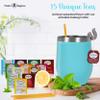 Gift Set with Kettle  31-Piece Sampler for Tea Lovers with Insulated Mug, Gourmet Blends & Accessories (Twning Tea) view 3