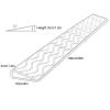 0.4 to 4" Rise Transition Wheelchair Ramp, 660 LBS Capacity Threshold Ramps, Portable Lightweight Plastic Handicap Ramp, for Wheelchair, Stroller, Cuttable(Black,99 * 10 * 3cm/39 * 3 * 1.2in) view 2