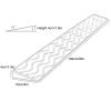0.4 to 4" Rise Transition Wheelchair Ramp, 660 LBS Capacity Threshold Ramps, Portable Lightweight Plastic Handicap Ramp, for Wheelchair, Stroller, Cuttable(Gray,99 * 10 * 4cm/39 * 3 * 1.6in) view 2