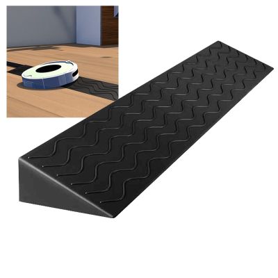 0.4 to 4" Rise Transition Wheelchair Ramp, 660 LBS Capacity Threshold Ramps, Portable Lightweight Plastic Handicap Ramp, for Wheelchair, Stroller, Cuttable(Black,99 * 16 * 7cm/39 * 6 * 2.8in)