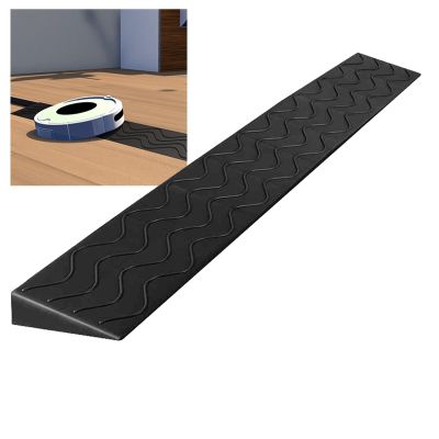 0.4 to 4" Rise Transition Wheelchair Ramp, 660 LBS Capacity Threshold Ramps, Portable Lightweight Plastic Handicap Ramp, for Wheelchair, Stroller, Cuttable(Black,99 * 10 * 4cm/39 * 3 * 1.6in)