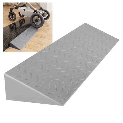 0.4 to 4" Rise Transition Wheelchair Ramp, 660 LBS Capacity Threshold Ramps, Portable Lightweight Plastic Handicap Ramp, for Wheelchair, Stroller, Cuttable(Gray,99 * 22 * 10cm/39 * 9 * 3.9in)