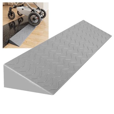 0.4 to 4" Rise Transition Wheelchair Ramp, 660 LBS Capacity Threshold Ramps, Portable Lightweight Plastic Handicap Ramp, for Wheelchair, Stroller, Cuttable(Gray,99 * 20 * 9cm/39 * 8 * 3.5in)